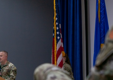 386th ELRS command ceremony