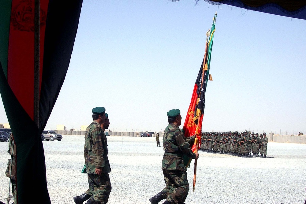 Kandahar Regional Command Receives New Colors in Ceremony