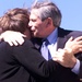 Wolfowitz Embraces Widow of 9/11 Pentagon Victim at Totem Pole Ceremony