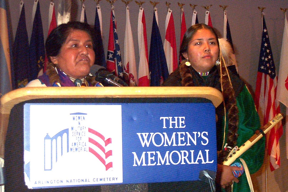 Native American Women Honored at Women's Memorial Ceremony