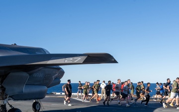 USS America (LHA 6) Conducts Independence Day 5K