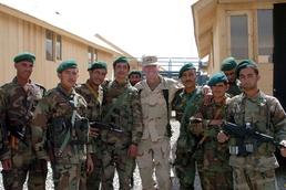 U.S. General Poses with Afghan Soldiers at Activation Ceremony