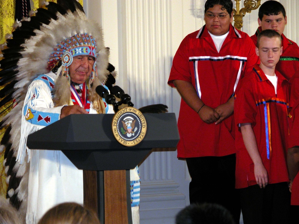 Sen. Ben Nighthorse Campbell Speaks at White House Breakfast for National Museum of the American Indian