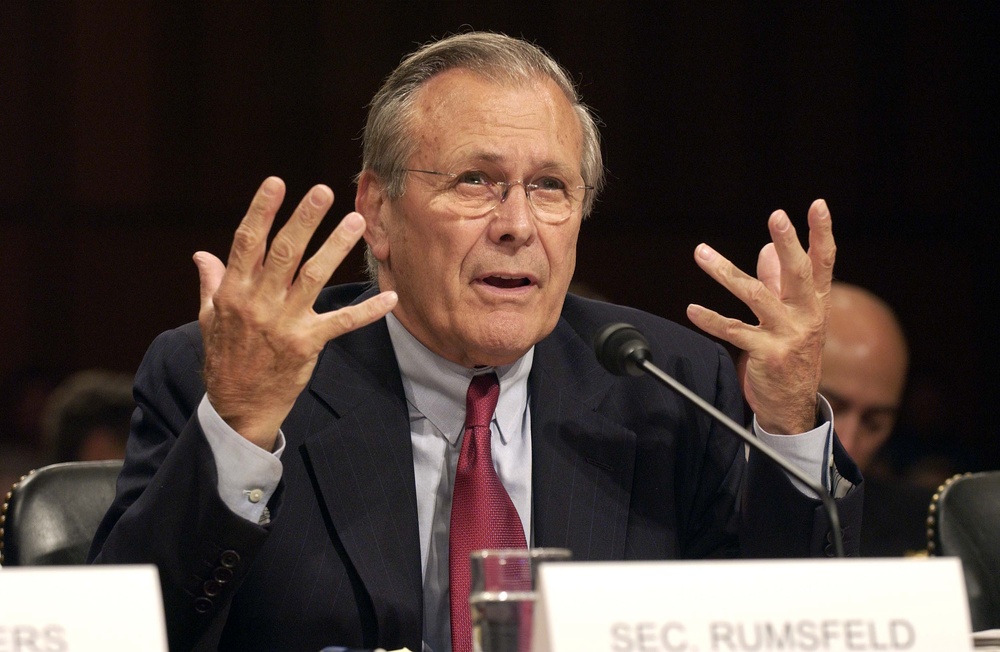 Rumsfeld Testifies on Military Posture Before Senate Committee