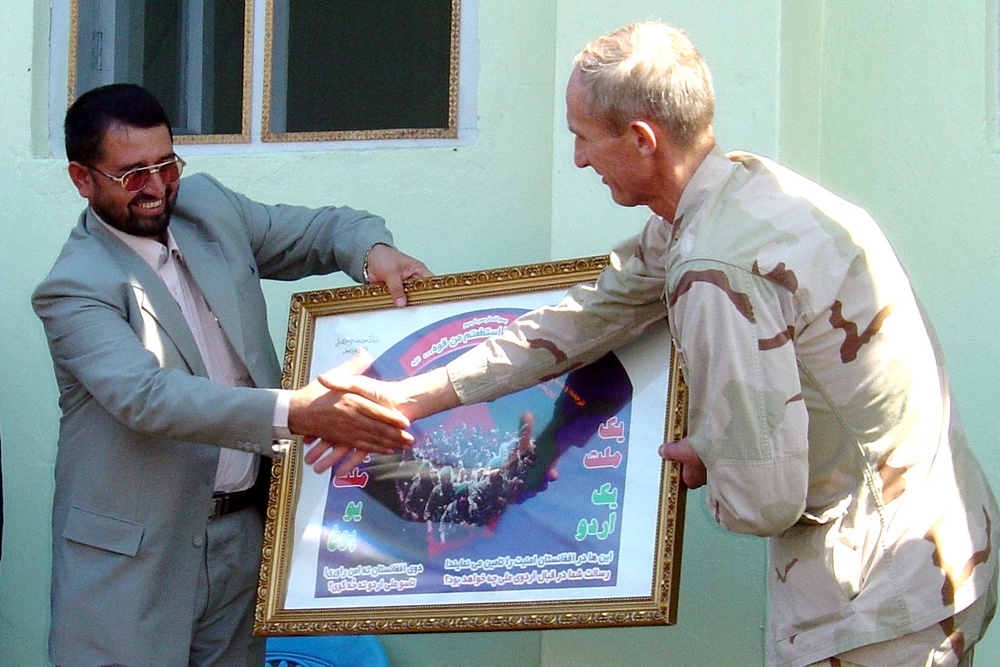 Afghan, U.S. Officials Celebrate Opening of New Afghan National Army Recruiting Center
