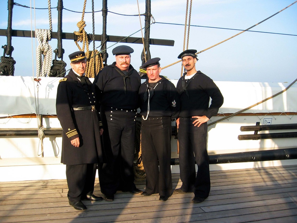Retired Navy Crew Accompany USS Constellation to Naval Academy