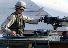 Army Reserve Sergeant Balances Duties as Tractor-Trailer Driver and Machine Gunner in Iraq