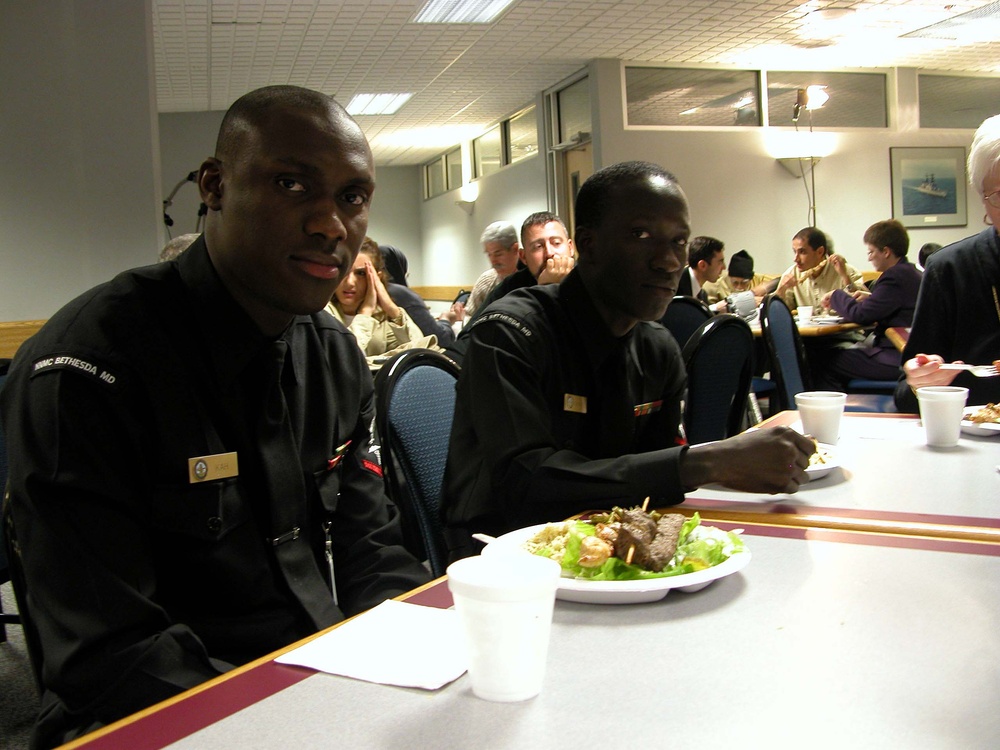 Navy Petty Officers Celebrate Iftar Dinner at National Naval Medical Center