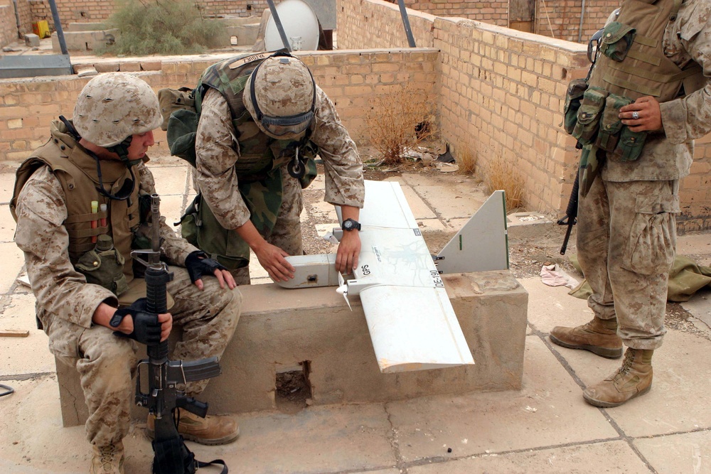 U.S. Marines Prepare Dragon Eye UAV for Operation Al Fajr in Fallujah, Iraq