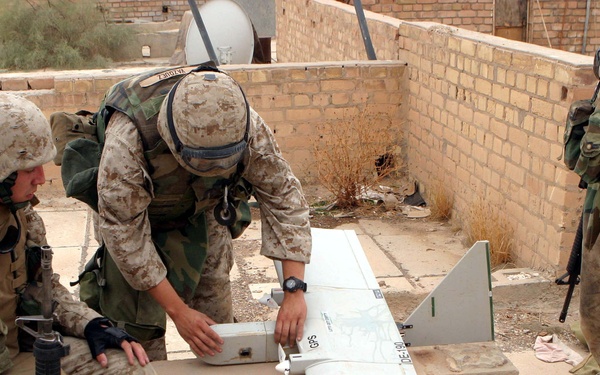 U.S. Marines Prepare Dragon Eye UAV for Operation Al Fajr in Fallujah, Iraq