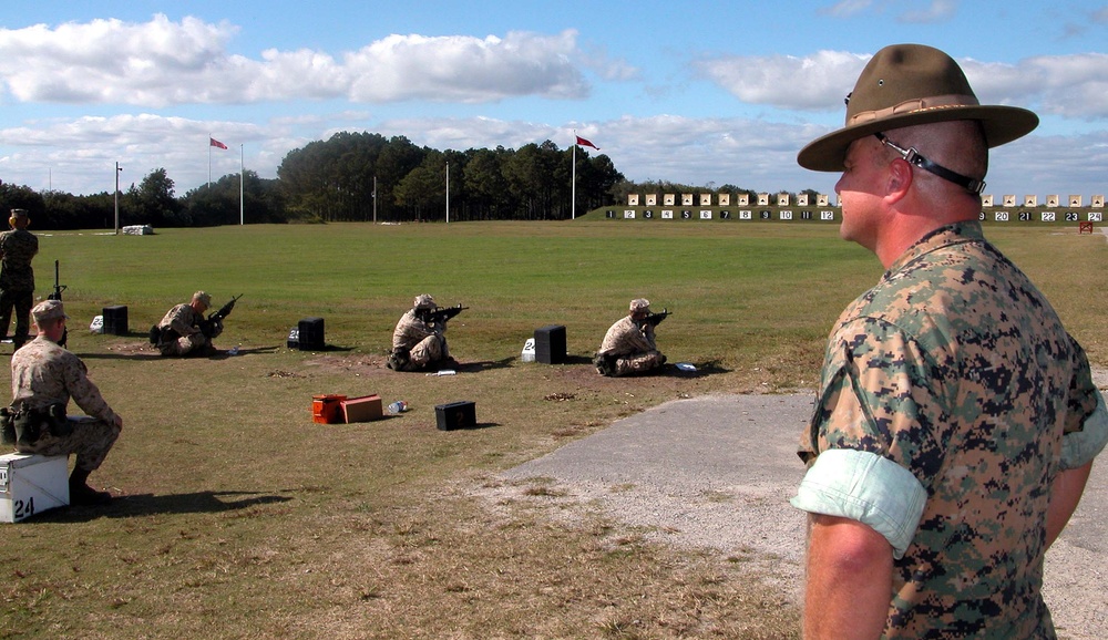 Marines Hone Marksmanship Skills at Parris Island