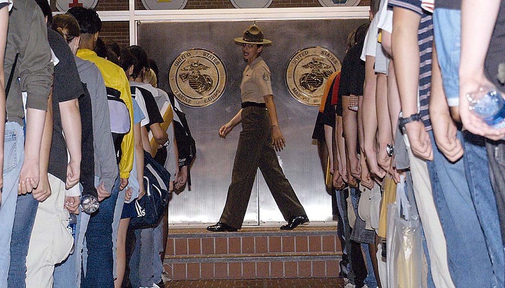 Marine Recruits Welcomed to Parris Island Training