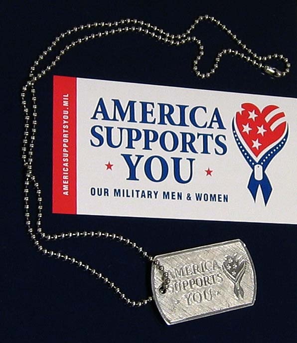 Free Dog Tags Offered to Support U.S. Troops