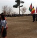 Color Guard Displays Flags of Participating Nations