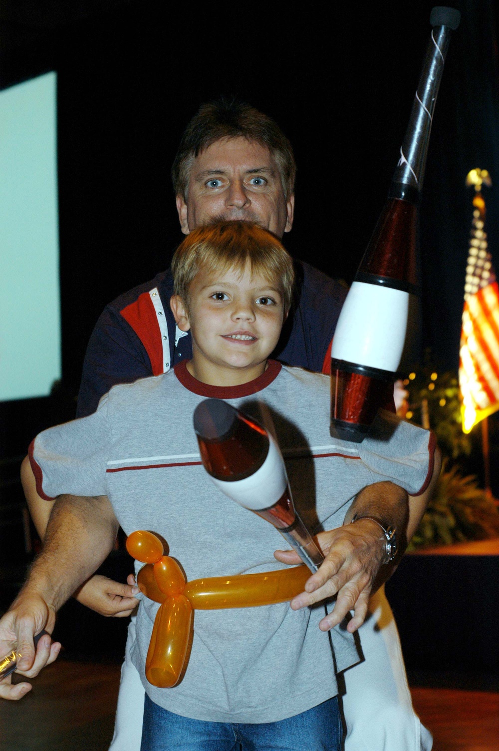 Young Juggler Entertains at Wounded Warrior Event