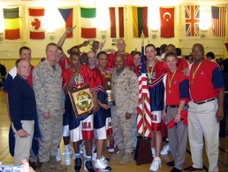Marine Gen. James Jones Celebrates U.S. Armed Forces Team's 41st SHAPE Tournament Victory