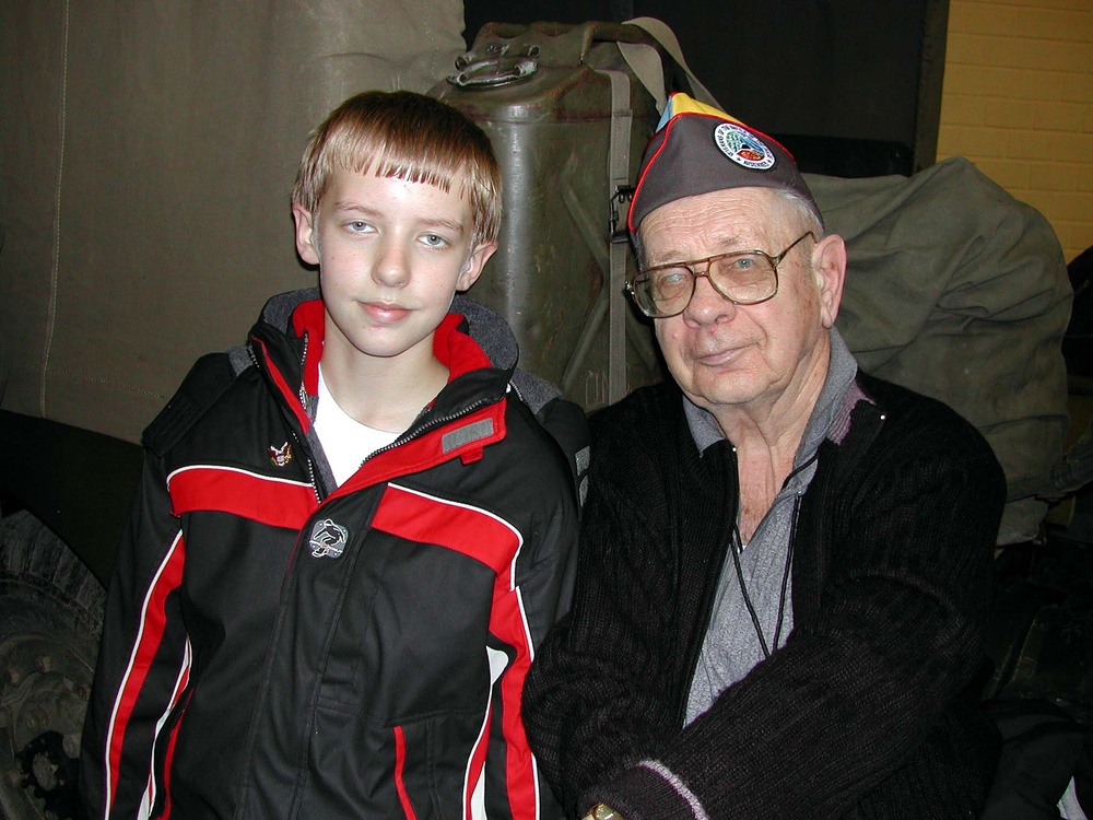 Veteran Brings Grandson to Battle of the Bulge Anniversary