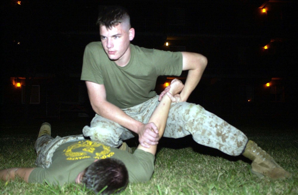 Marine Practices Martial Arts Techniques in Training