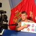 Marine Reads Aboard USS Peleliu