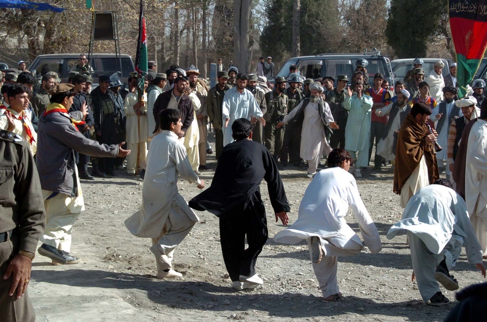 Ceremonial Dance Marks Grand Opening of National Army Volunteer Center in Khowst, Afghanistan