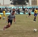Army Sgt. Leads Soccer Game in Afghanistan