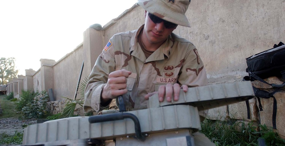 EOD Team Leader Deploys Robot to Examine Hazardous Items