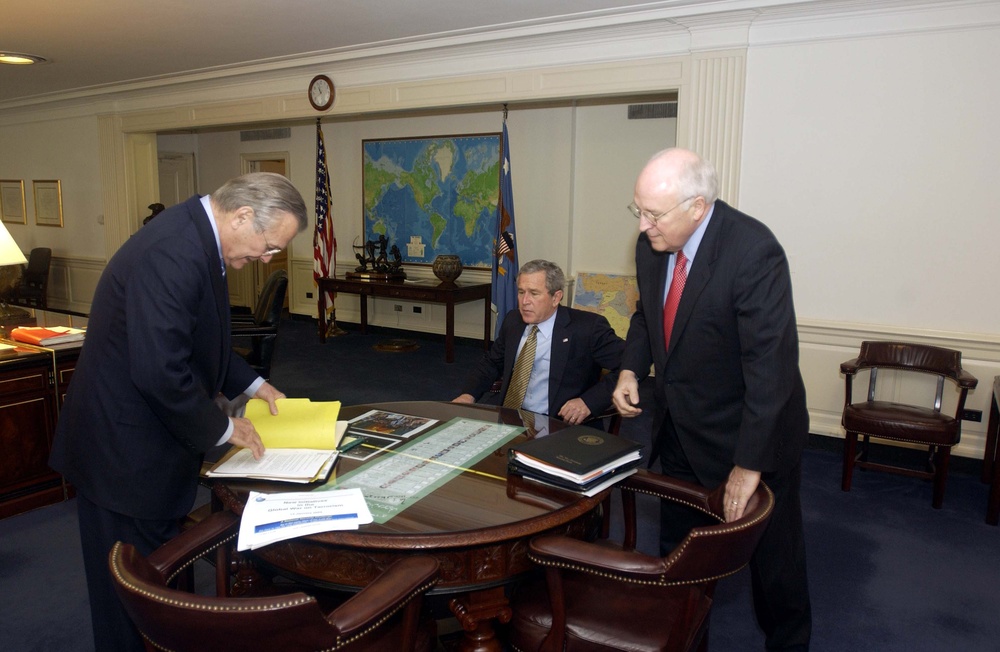 Bush, Cheney Briefed on Tsunami Relief, War on Terror