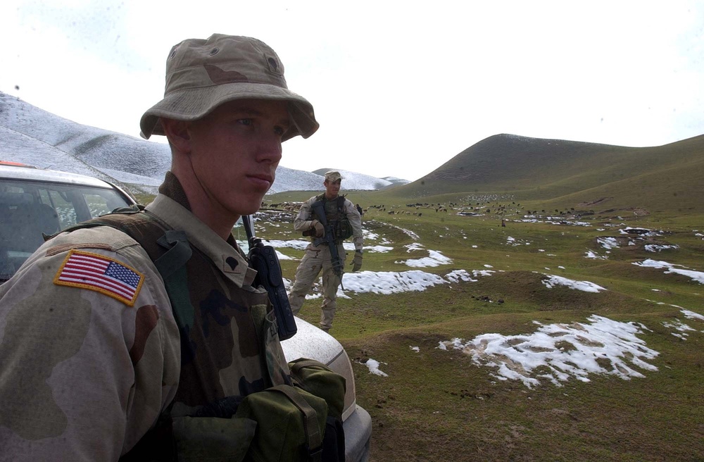 Army Soldiers Provide Security During Village Assessment