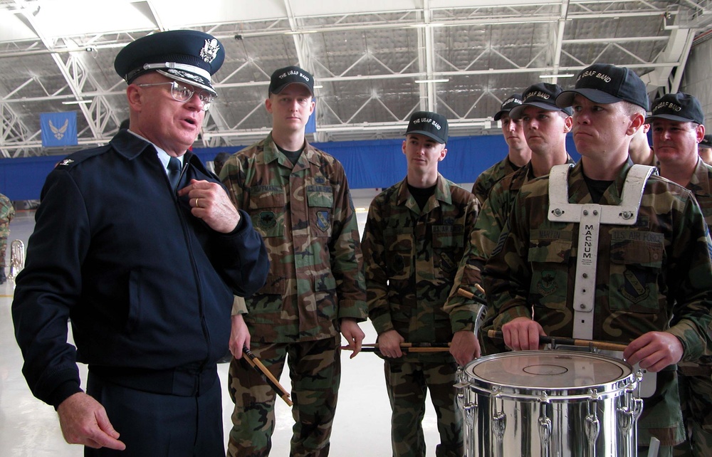 Air Force Band Commander Leads Drum Corps Ahead of Inauguration