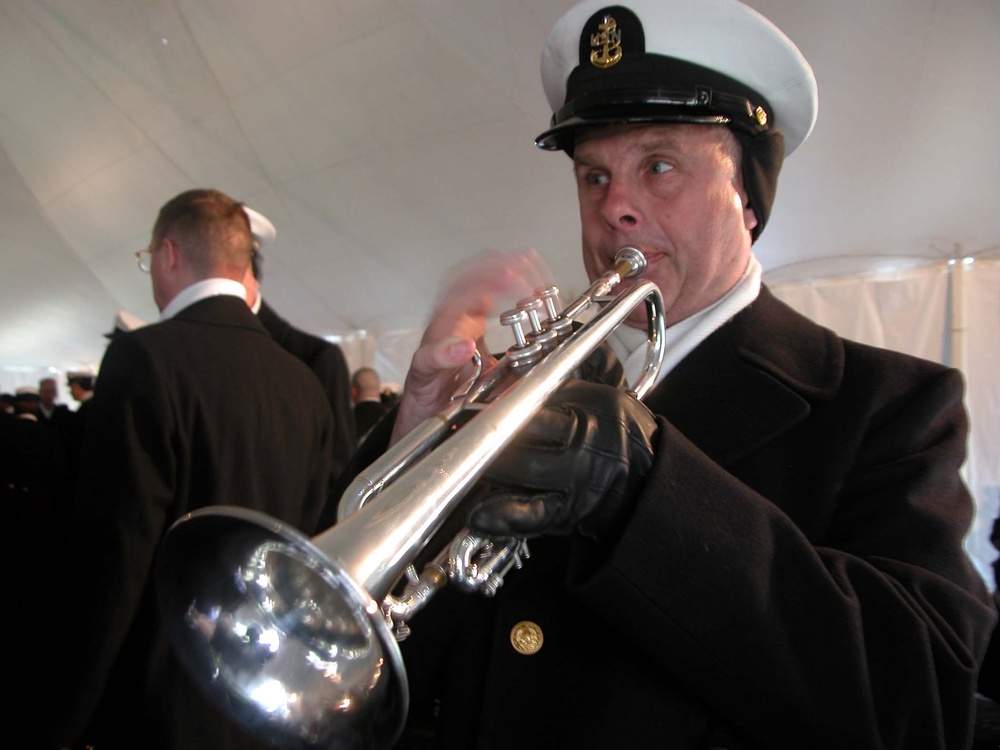 Navy Band Braves Cold for Inauguration Rehearsal