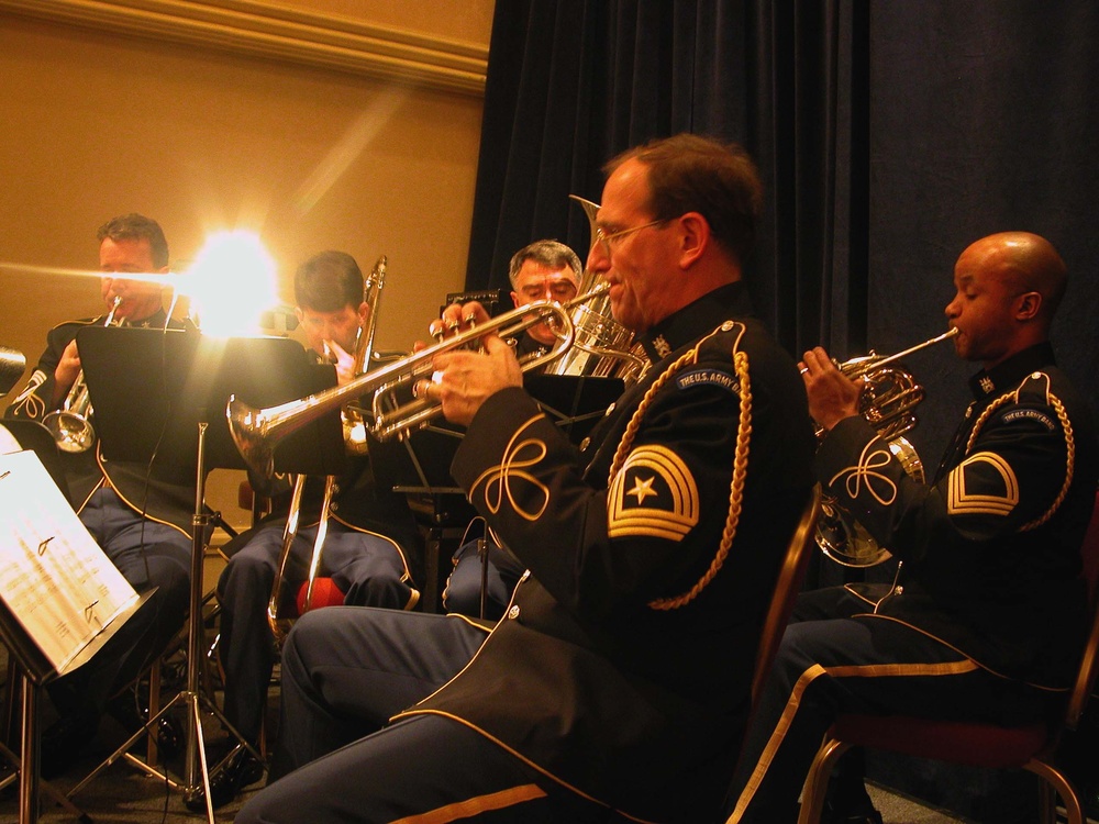 Army Band Brass Quintet Performs Patriotic Music at American Legion Inaugural Ball