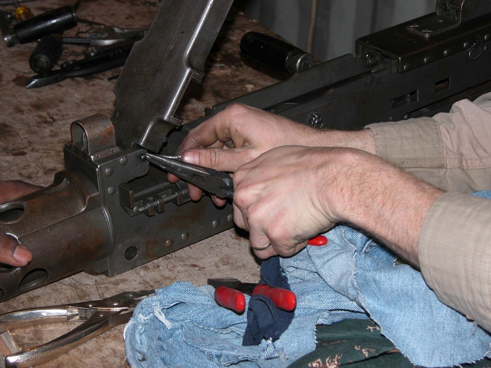 Armorers Maintain Weapons for 256th Brigade Combat Team