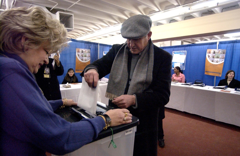 Iraqi Expatriate Casts Absentee Ballot in Maryland