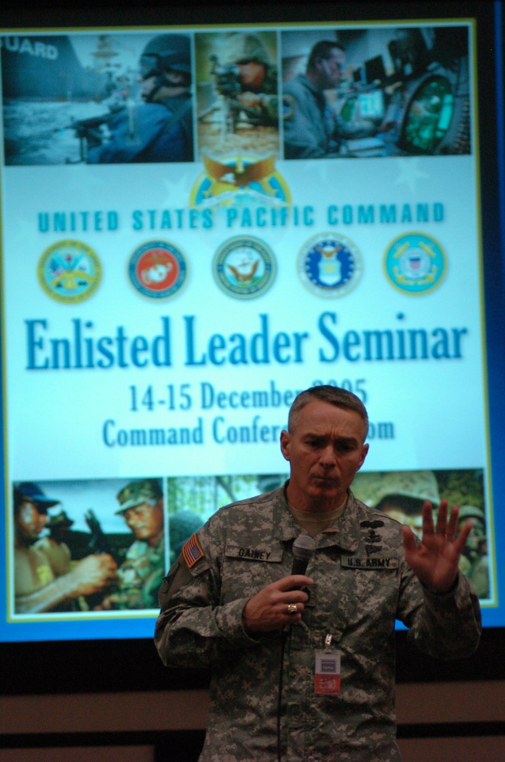 Senior Enlisted Advisor Addresses Pacific Command Leaders