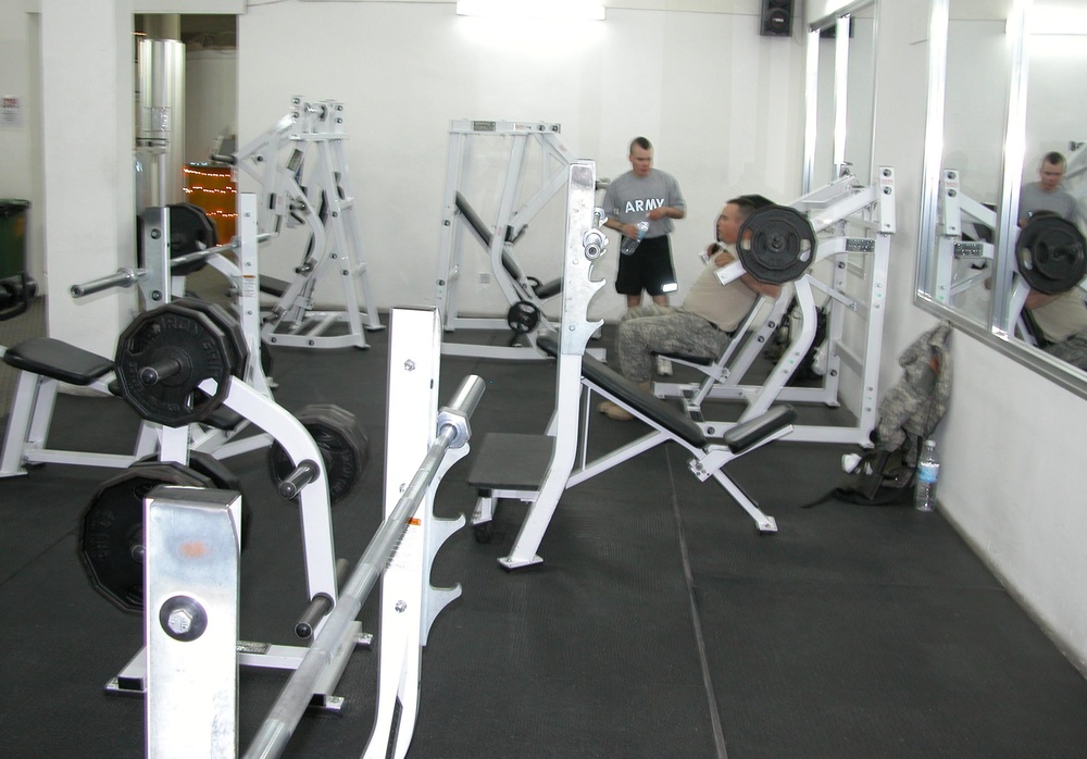 Soldiers Maintain Fitness at Forward Operating Base Loyalty