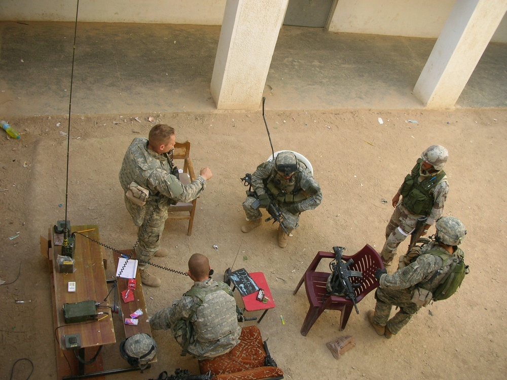 U.S. Army Uses Abandoned School in Iraq as Tactical Operations Center