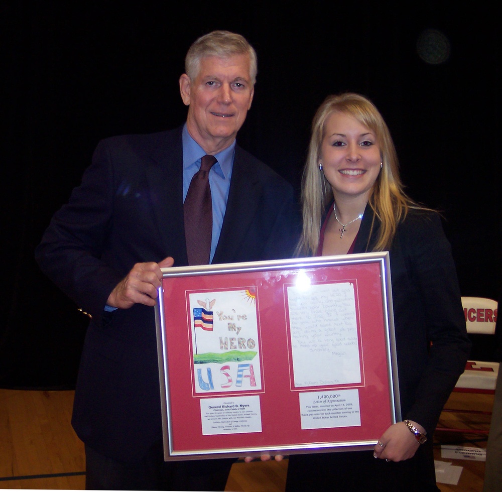 Retired General Receives 1.4 Millionth Letter for Troops