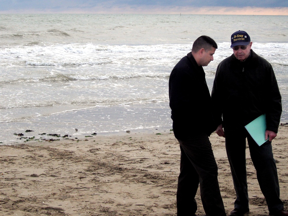 D-Day Veteran Shares Normandy Memories with Army Brigade