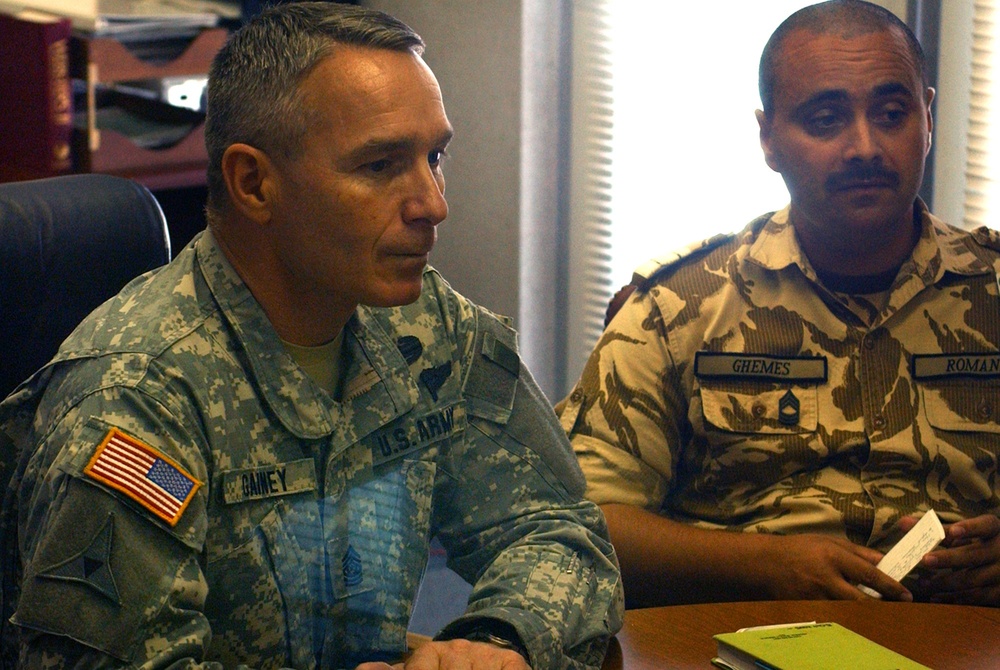 Senior Enlisted Advisor Briefed on Coalition Efforts in Global War on Terror