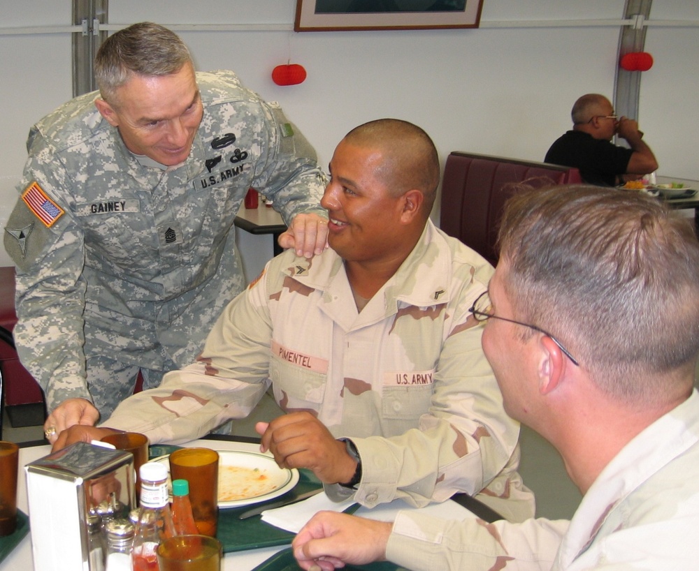 Senior Enlisted Advisor Shares Moment with Troops at Guantanamo Bay