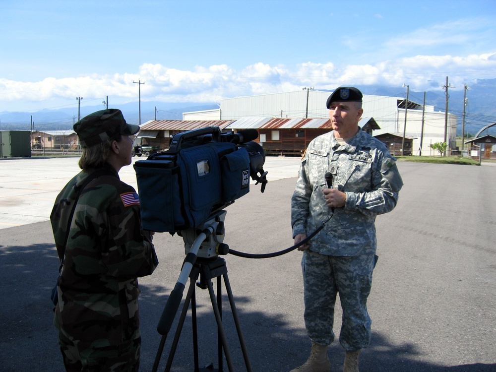 Senior Enlisted Advisor Interviewed by American Forces Network in Honduras