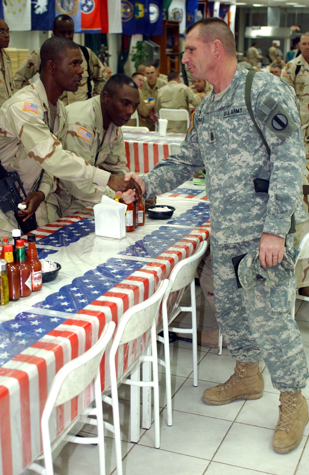 Army Command Sergeant Major Visits Soldiers in Iraq