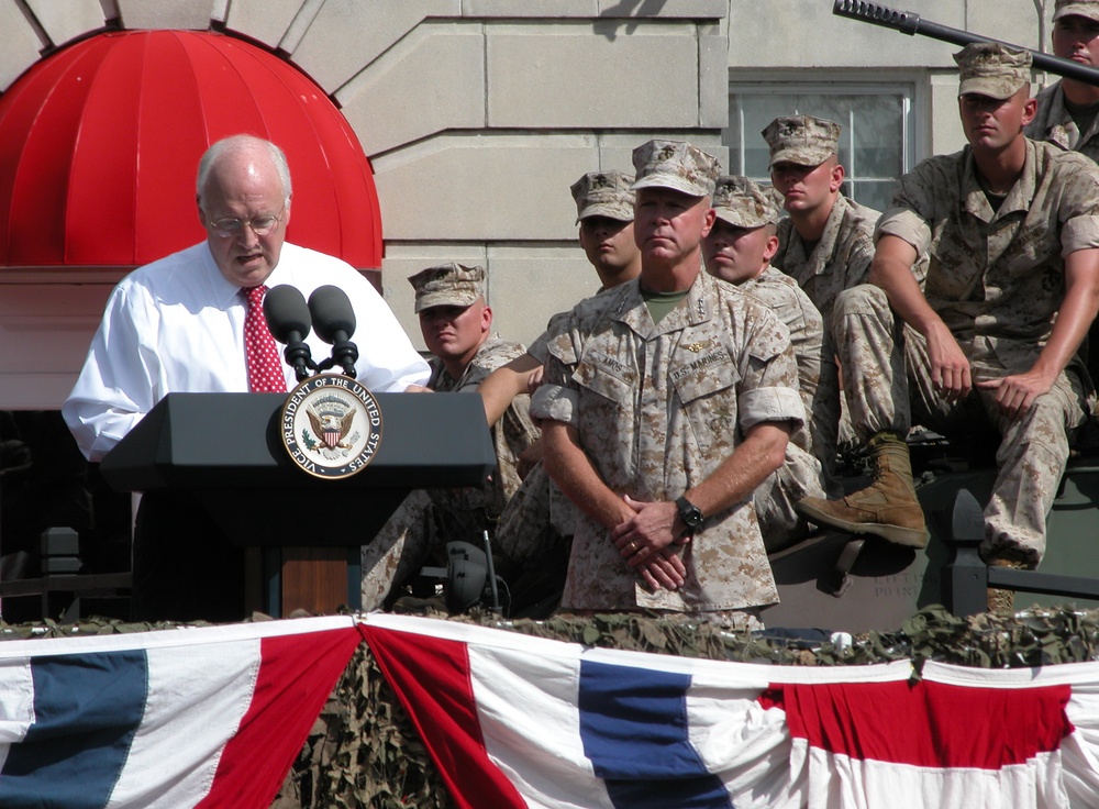Cheney Addresses Marines Returning from Iraq