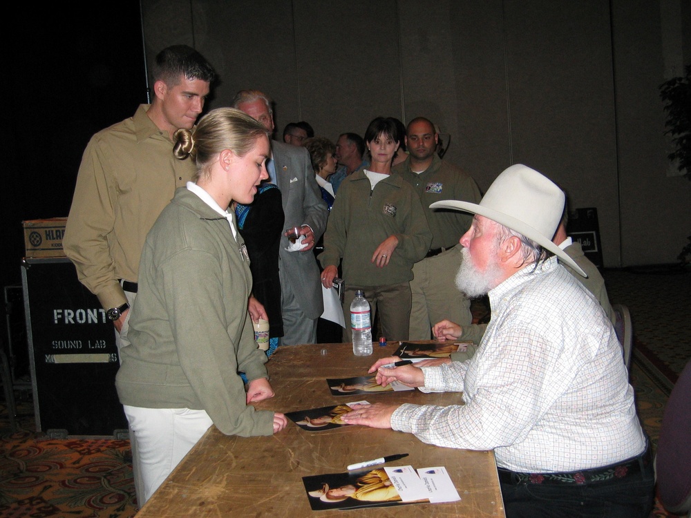 Servicemembers Meet Country Music Legend Charlie Daniels
