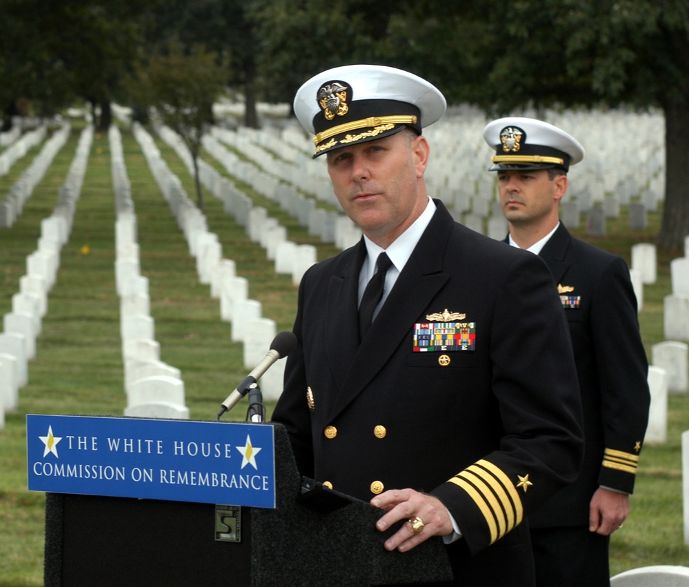 Navy Captain Honors USS Cole Victims at White House Remembrance Ceremony