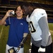 Army Sgt. Meets Saints Tackle for Book Signing