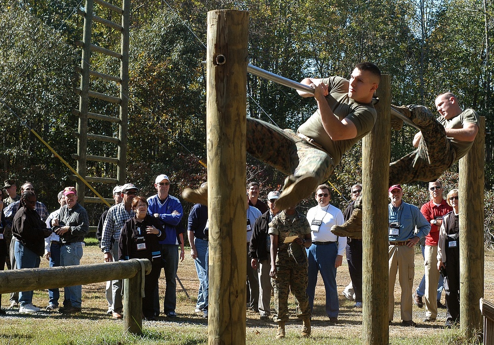 Civilians Observe Marine Officer Training at Quantico
