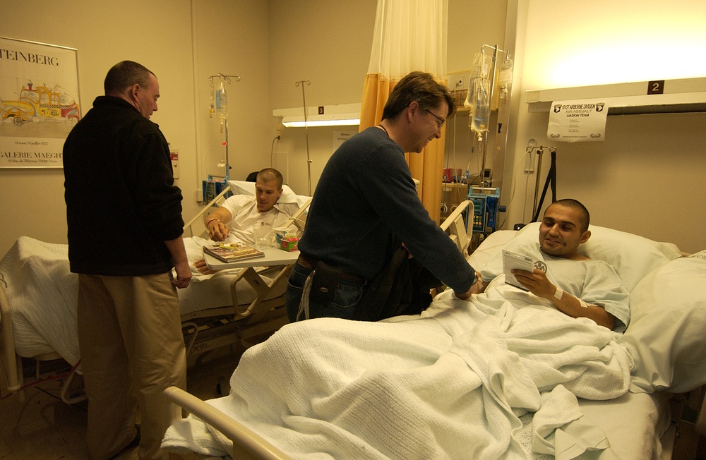 Image 11: Defense Department Officials Visit Wounded Troops at Landstuhl