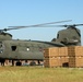 California Guard Chinook Lifts Off with Humanitarian Supplies