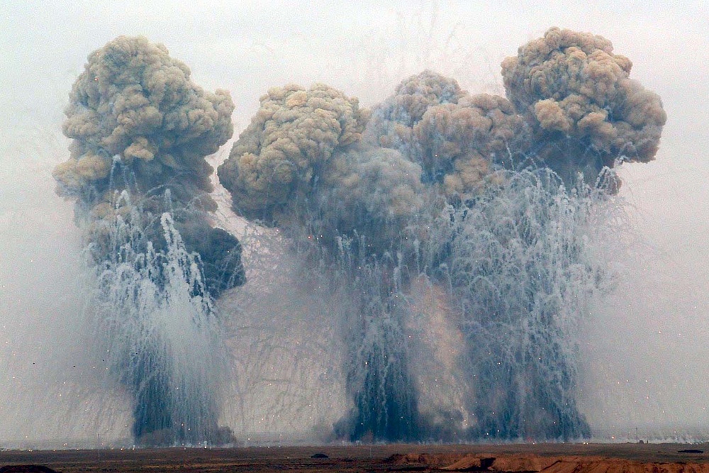 U.S. Army Detonates Captured Enemy Ammunition Stockpile in Iraq